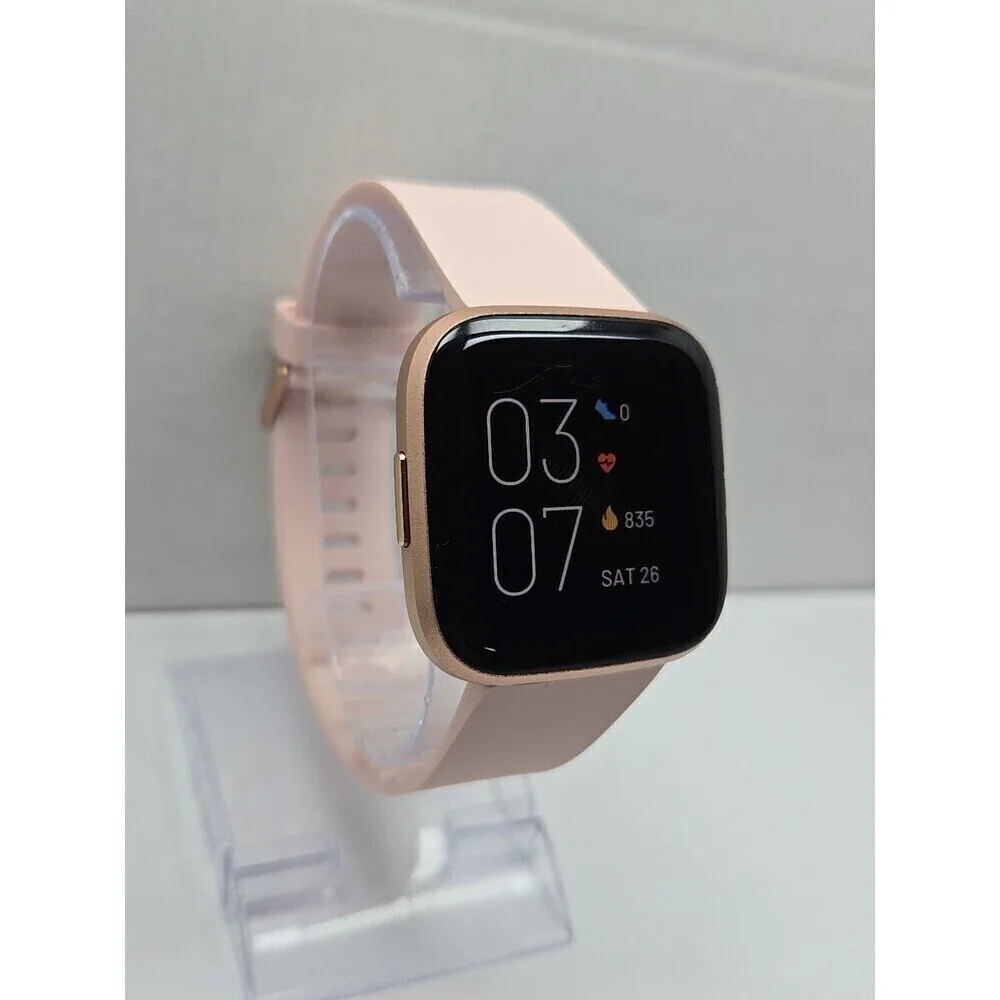 Fitbit Versa 2 Smartwatch Rose Gold 40mm Alexa WR50M Always On Display Works